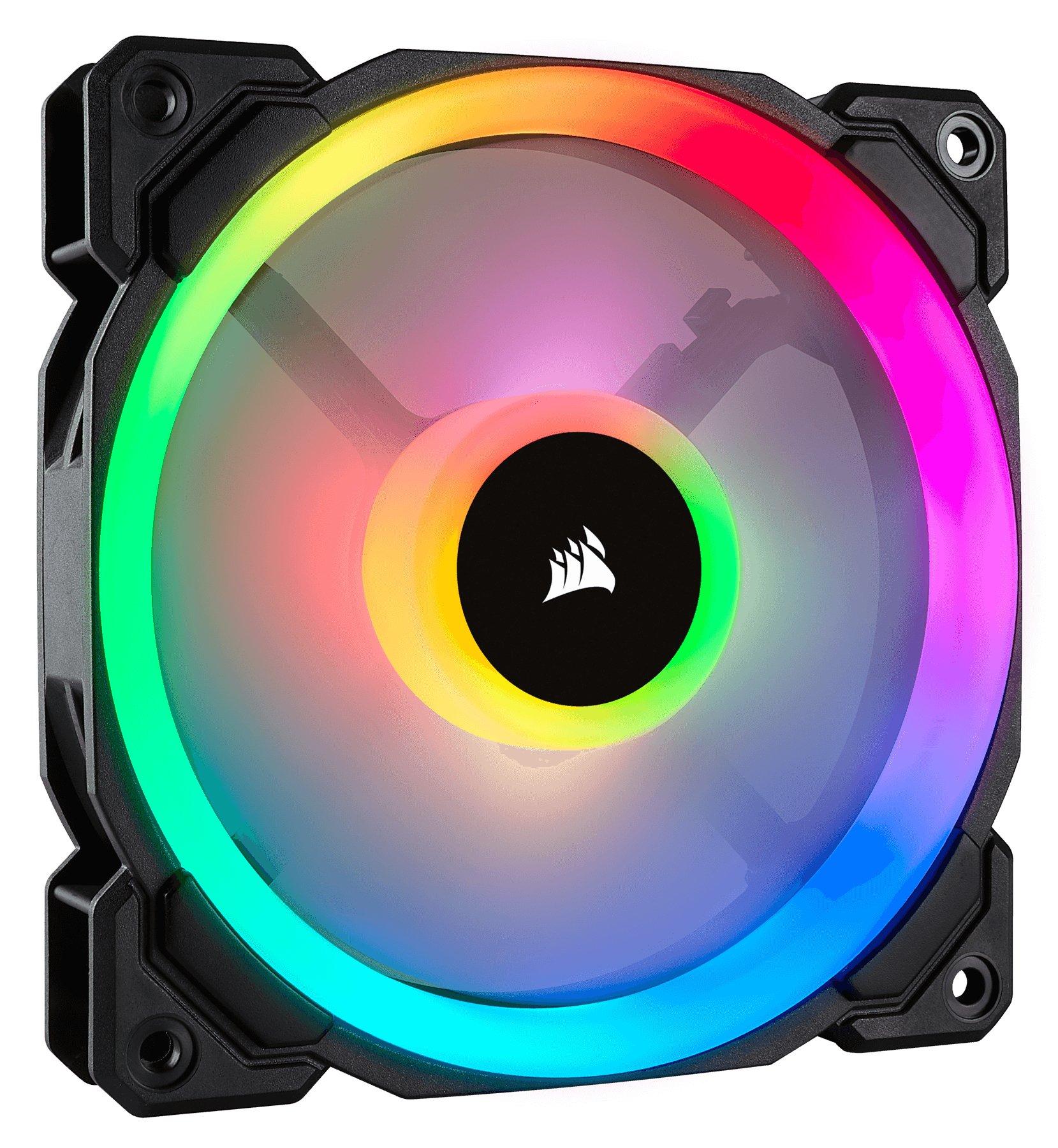 Corsair  LL120 RGB Case per computer Ventilatore 12 cm Nero, Bianco 