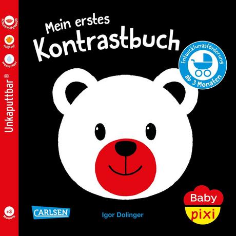 Baby Pixi (unkaputtbar) 156: Mein erstes Kontrastbuch ab 3 Monaten Dolinger, Igor (Illustrationen) Copertina rigida 