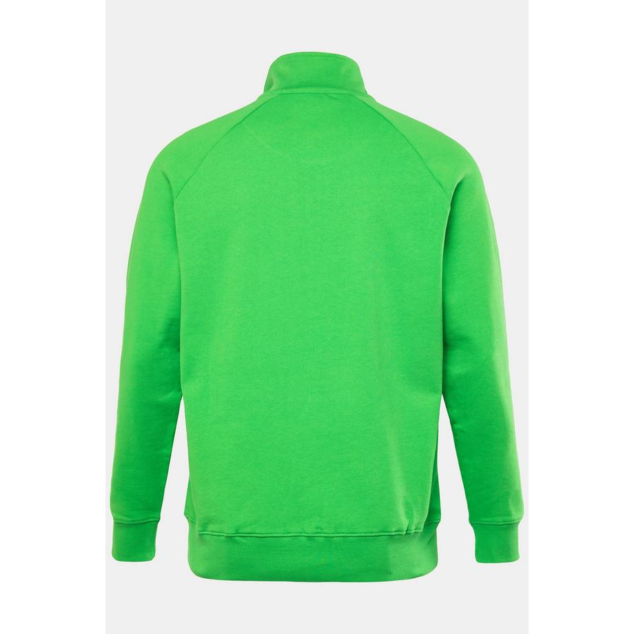 JP1880 Veste en Molleton Texture Gaufrée Col Montant  