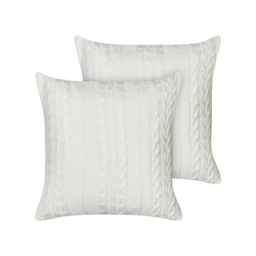 Lot de 2 coussins en Coton Rustique CADETIA