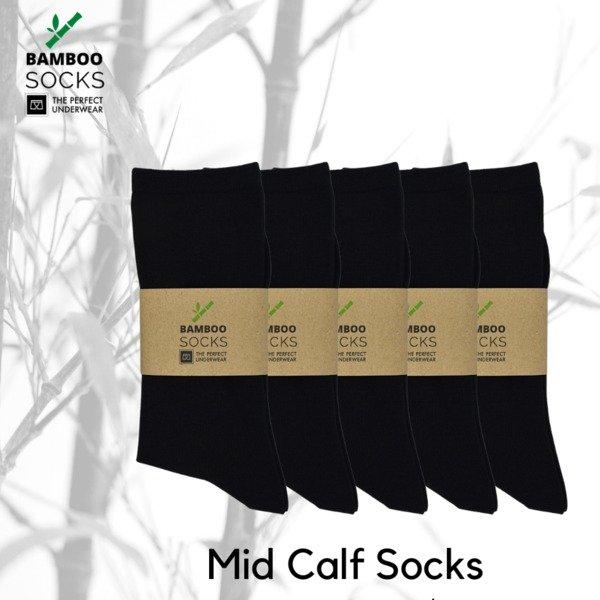 The Perfect Underwear  Bambus Socken mid-calf nero ( 5 Paar pro Pack), Größe XL 