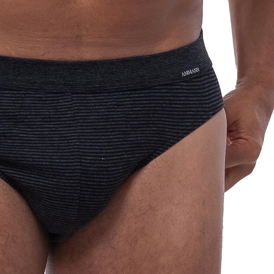 Ammann Confezione da 3 Slip Mini a Costine Fini  