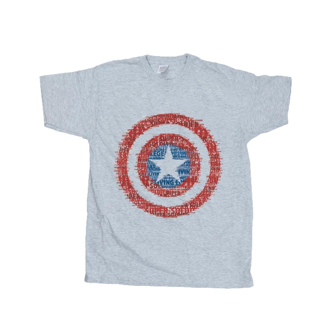 Image of Captain America 75th Super Soldier Tshirt Herren Grau M