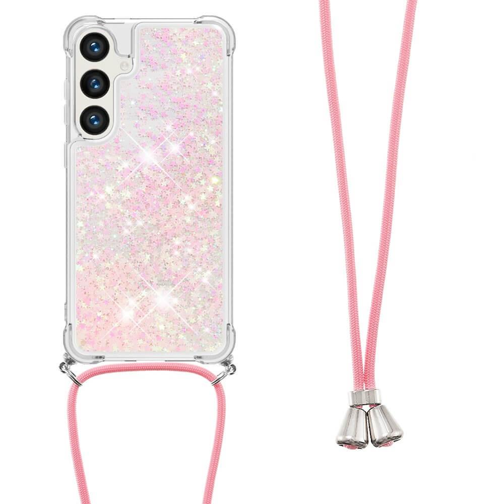 Cover-Discount  Galaxy S24+ - Coque paillettes avec bandoulière 