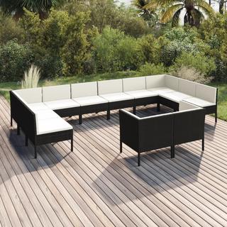 VidaXL Garten-sofagarnitur poly-rattan  