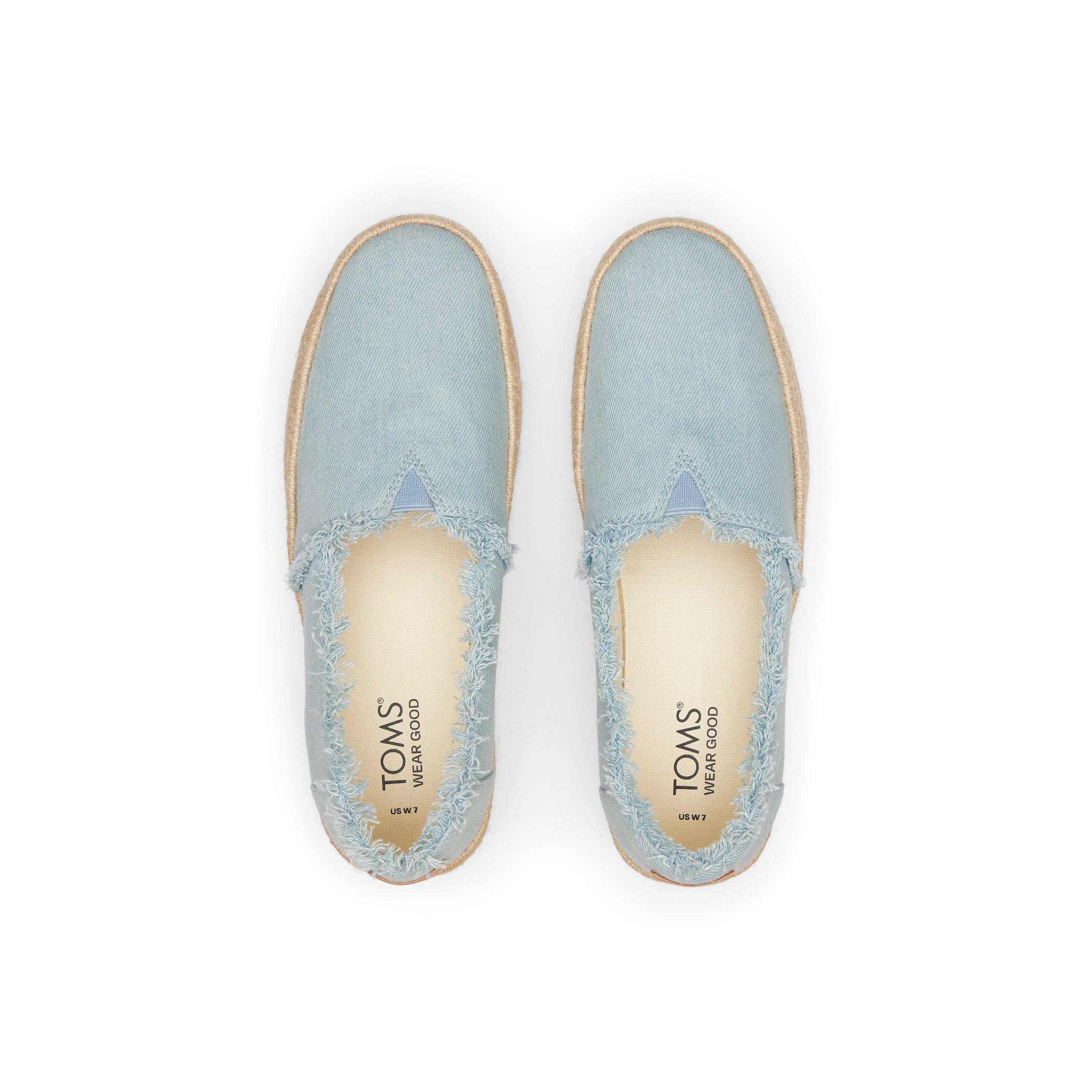 TOMS  damen-plattform-espadrilles aus jeans valencia 