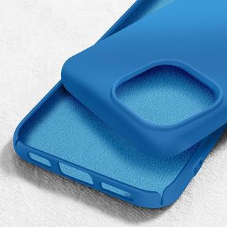 Avizar  Cover iPhone 15 Pro soft-touch azzurra 