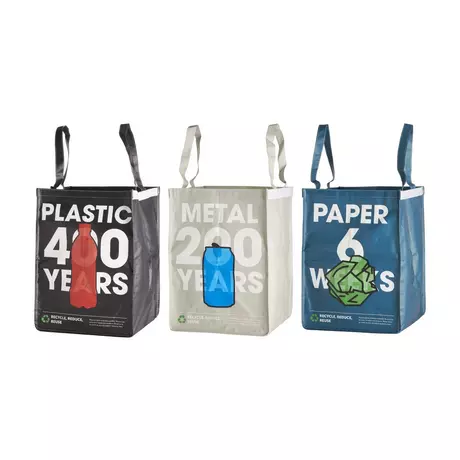 Lot de 3 sacs de recyclage