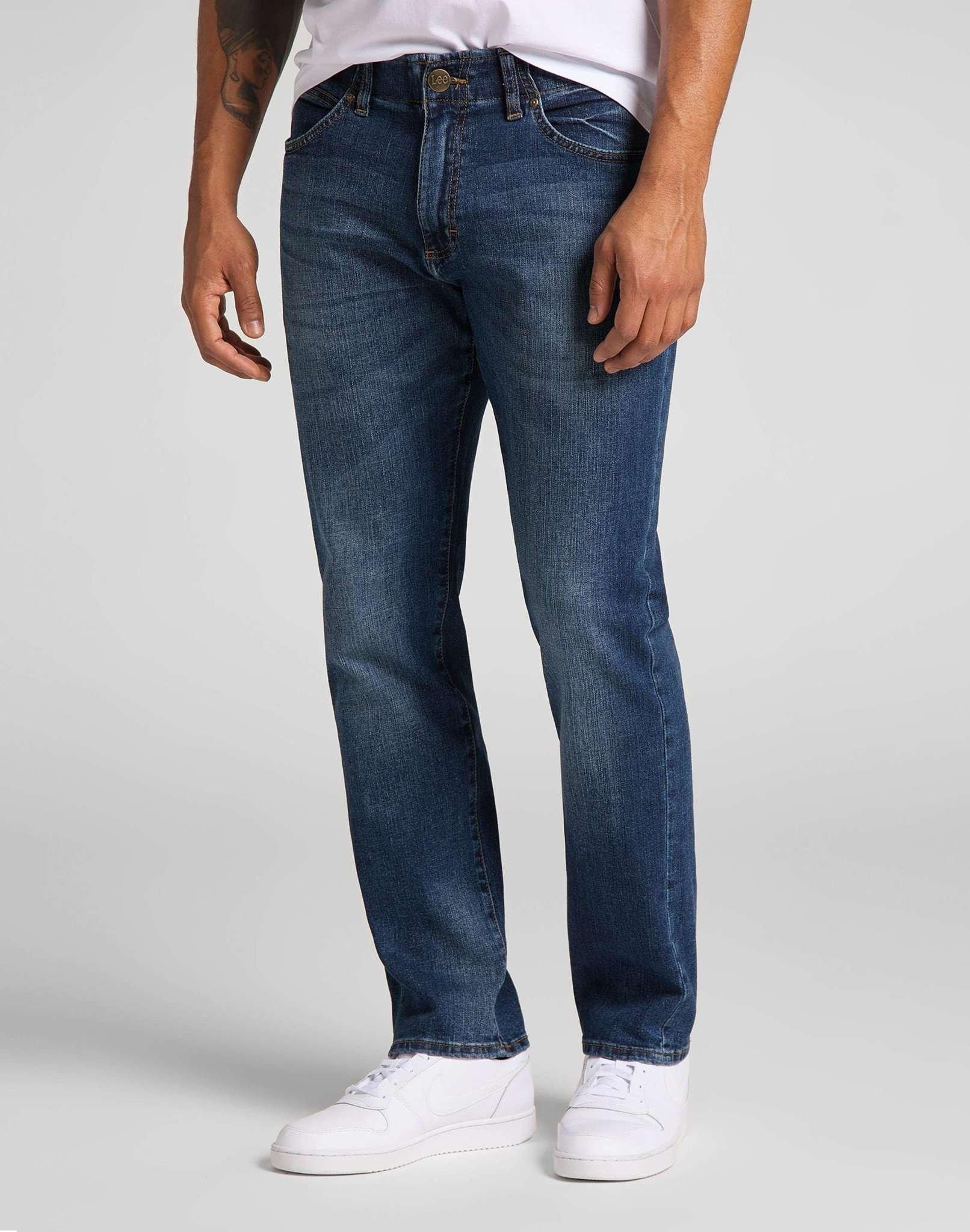 Image of Jeans Straight Leg Xm Herren Blau Denim L30/W33
