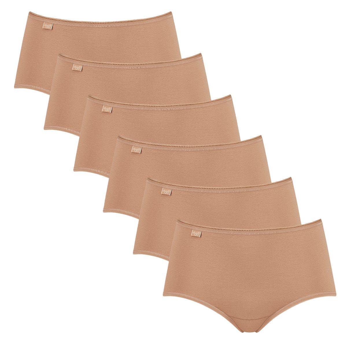 Image of 6er Pack 247 Cotton - Midi Slip Damen Tan 3XL