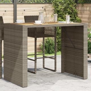 VidaXL Table de bar de jardin rotin synthétique  