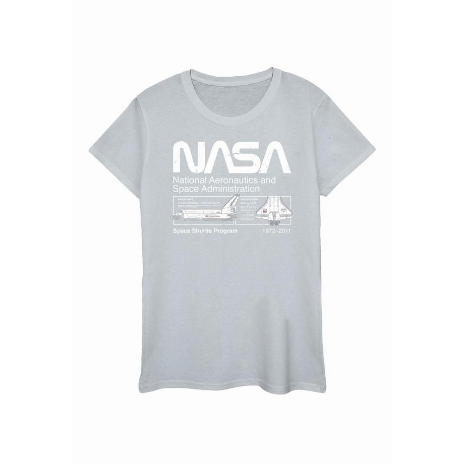 Nasa Space Shuttle Program T-Shirt Coupe Cintrée  