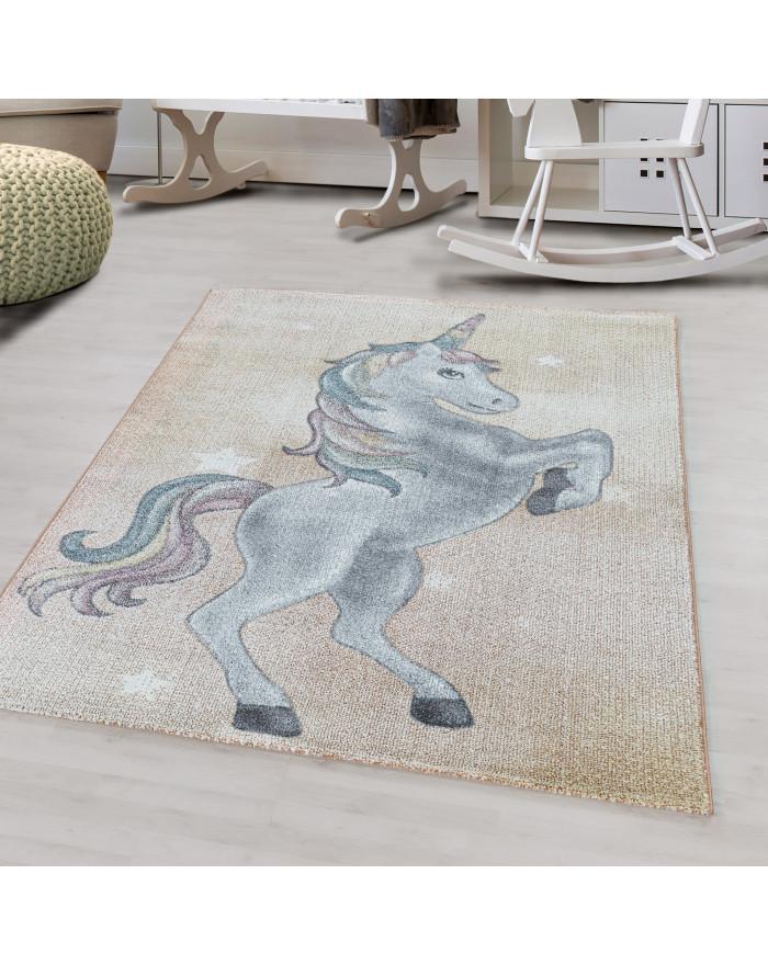 Paco Home Luce unicorno del tappeto per bambini  