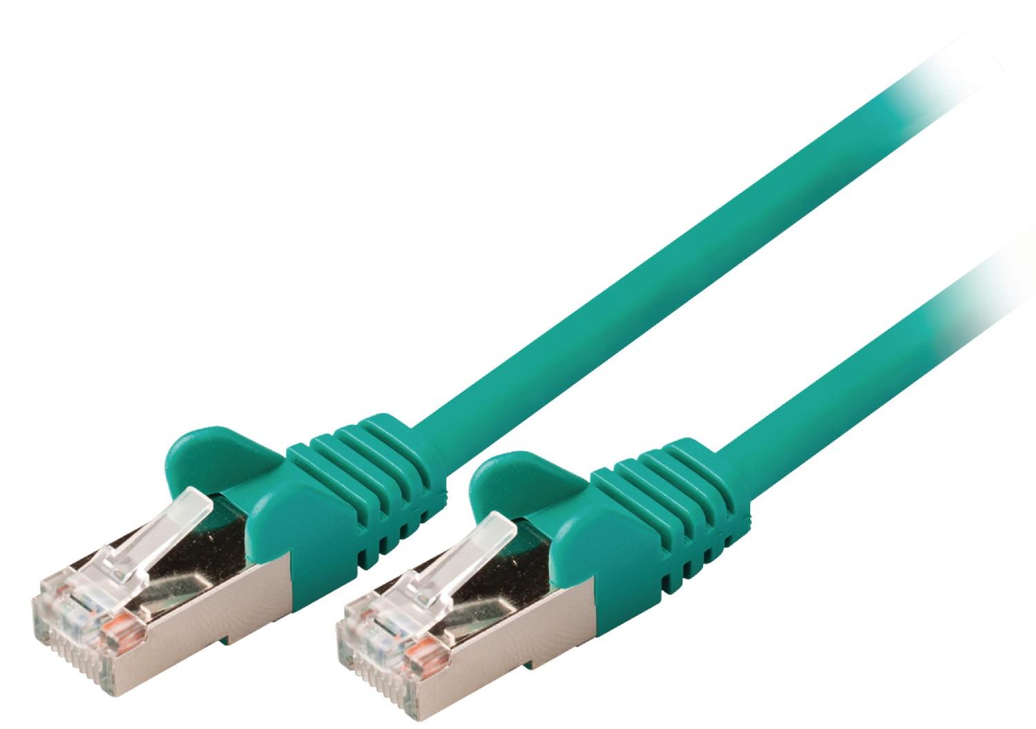 Image of CAT5e SF/UTP Netzwerkkabel RJ45 (8P8C) Stecker - RJ45 (8P8C) Stecker 5.00m Grün