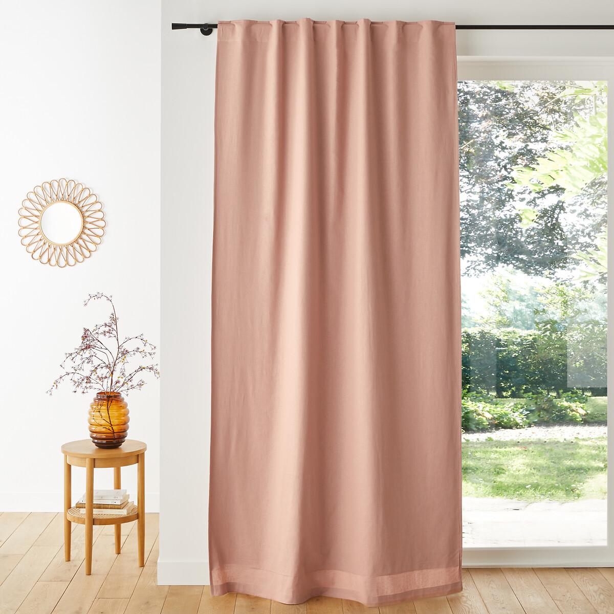 Image of Verdunkelungsvorhang Lincot Aus Halbleinen Unisex Rosa 135x250cm