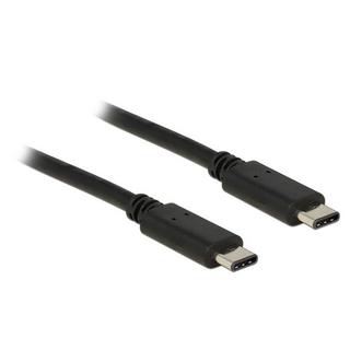 DeLock  0.5m USB 2.0 câble USB 0,5 m USB C Noir 