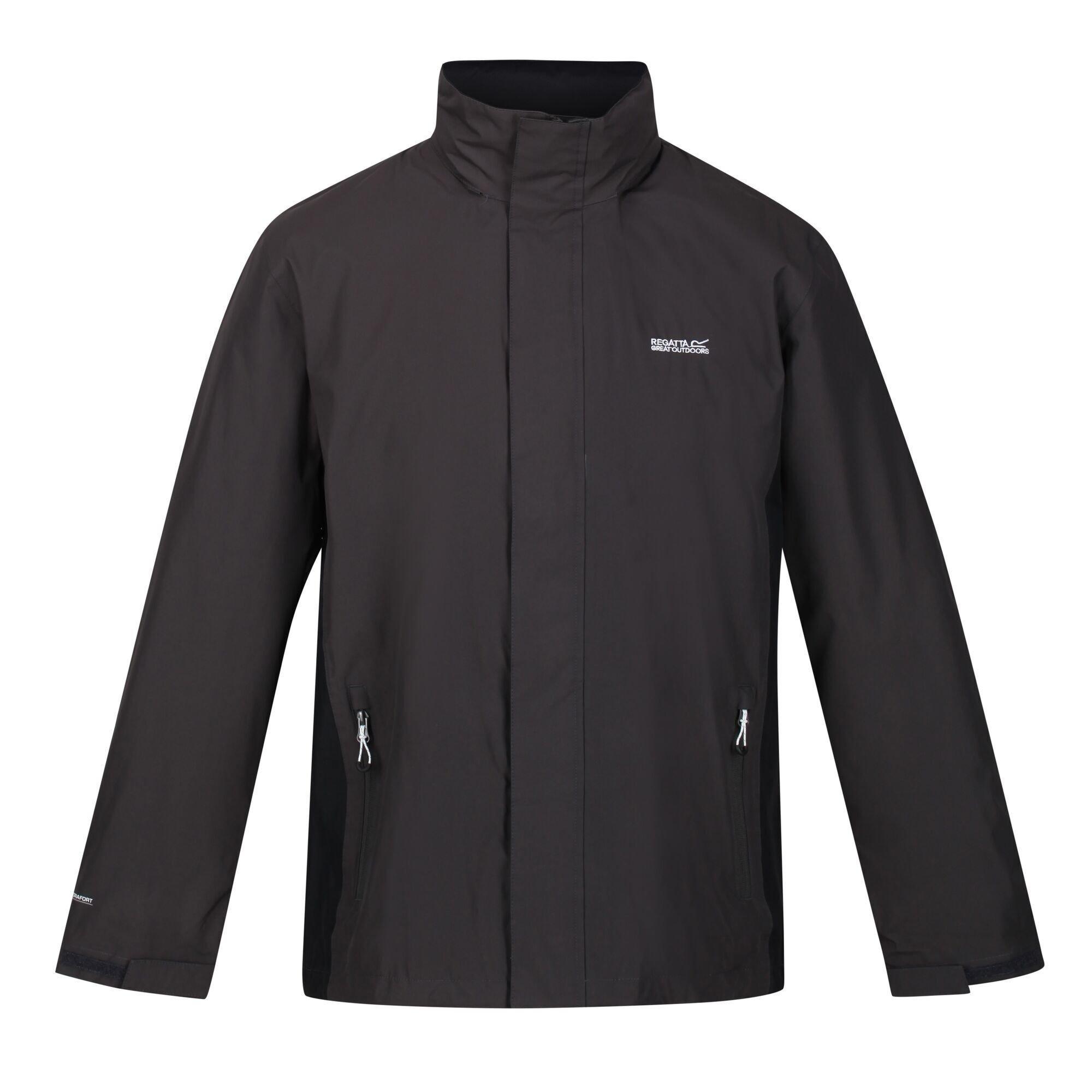 Image of Great Outdoors Outdoorjacke Matt Mit Kapuze, Wasserfest Herren Schwarz L