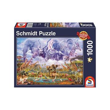 Puzzle Tiere an der Wasserstelle (1000Teile)