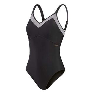 speedo  badeanzug, damen eco mesh detail 1p bla 