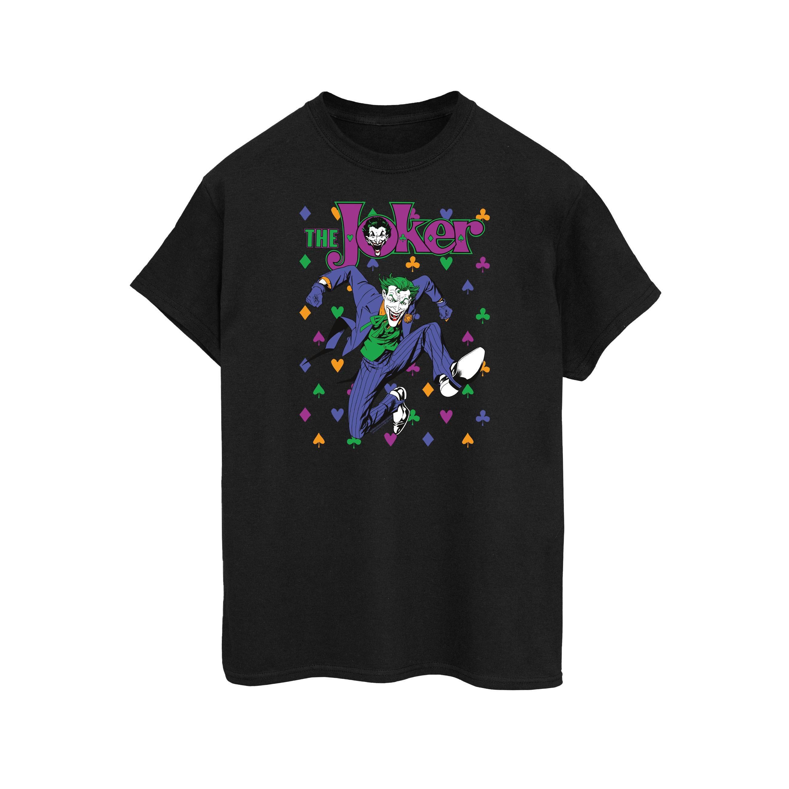 Image of Batman Joker Cards Jump Tshirt Damen Schwarz L