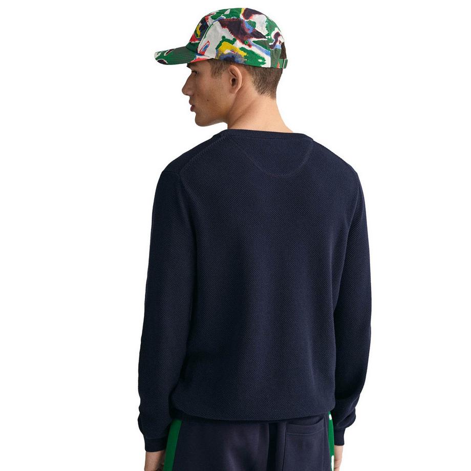 GANT Baumwoll Piqué Rundhals Pullover  