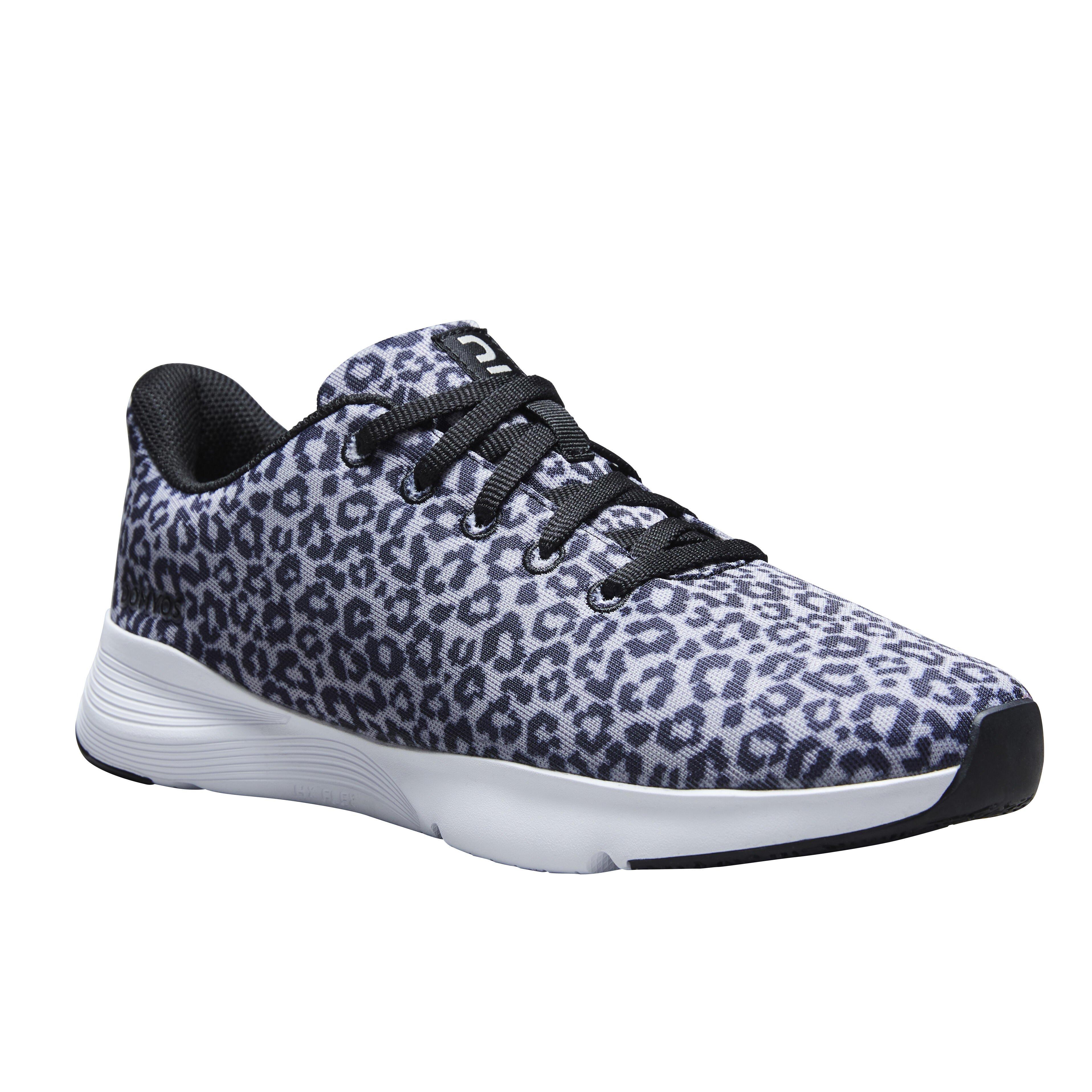 Image of DOMYOS Fitnessschuhe 120 Damen Leopardenprint - 38