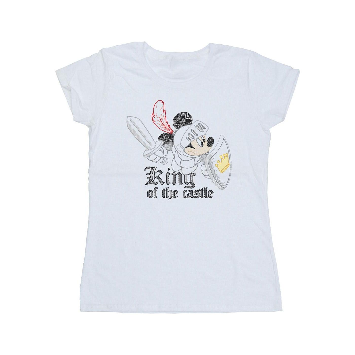Image of Mickey Mouse King Of The Castle Tshirt Damen Weiss S
