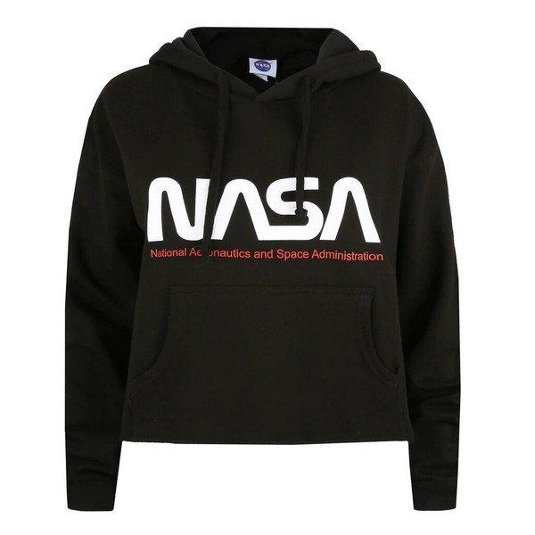 Image of Kapuzenpullover Kurz Geschnitten Damen Schwarz L