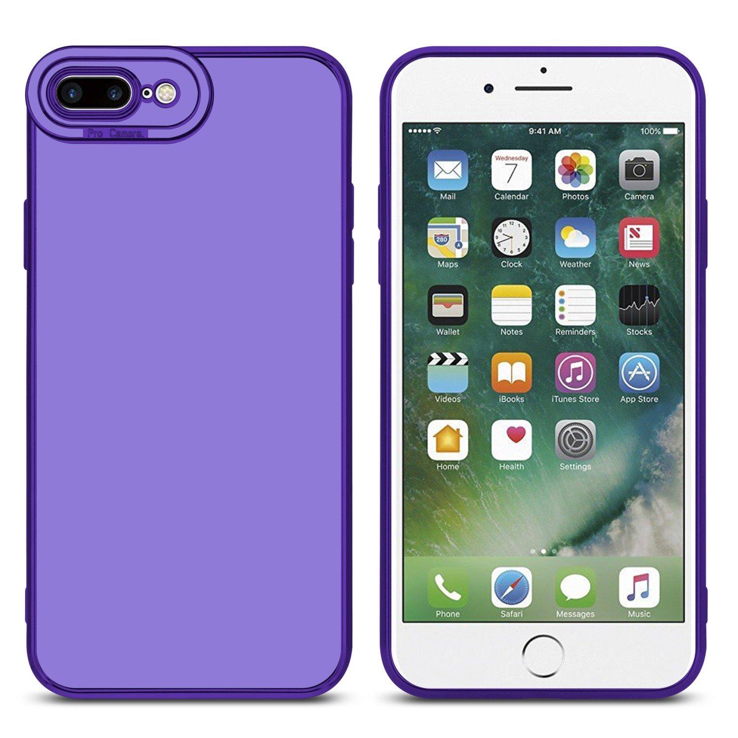 Cadorabo  Housse compatible avec Apple iPhone 7 PLUS / 7S PLUS / 8 PLUS - Coque de protection en silicone TPU flexible et avec protection pour appareil photo 