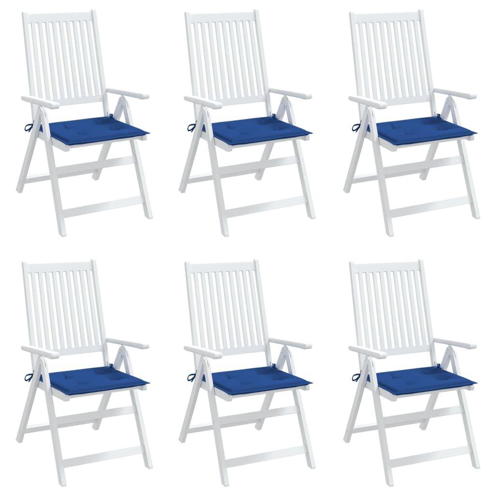 VidaXL Coussins de chaise de jardin 6 pcs  tissu tissu  