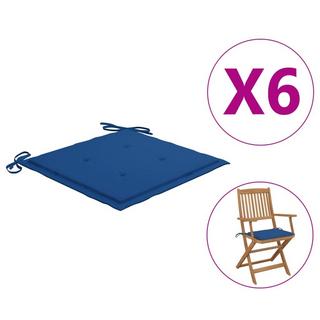 VidaXL Coussins de chaise de jardin 6 pcs  tissu tissu  