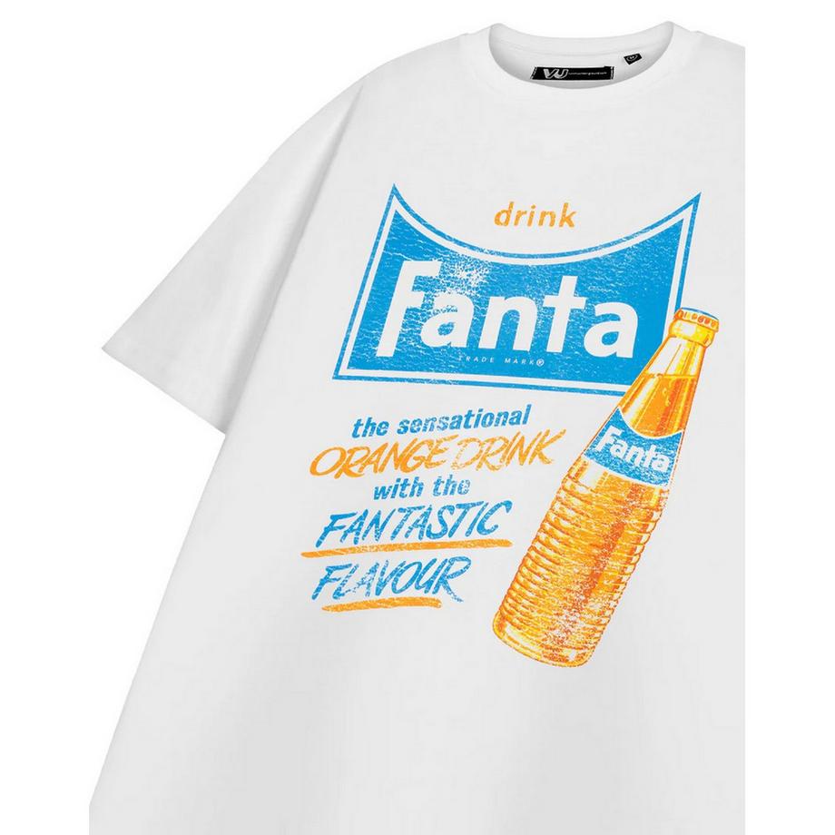 Coca-Cola Maglietta Maniche Corte Stampa Grafica Fanta Orange Drink  
