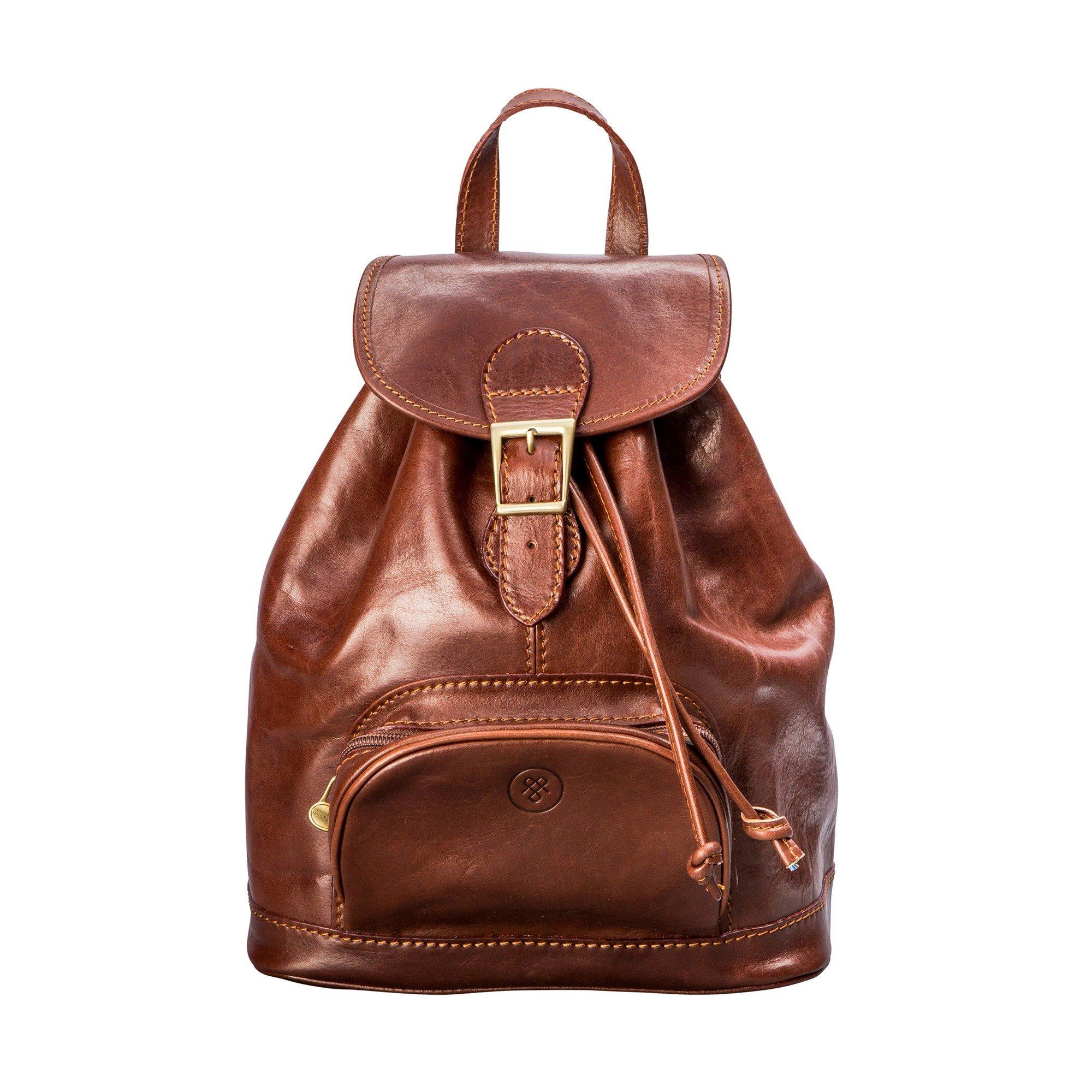 Image of Sparano - Leder Rucksack Damen Tan ONE SIZE
