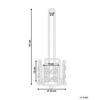 Beliani Support de papier toilette en Métal Rétro MANDI  