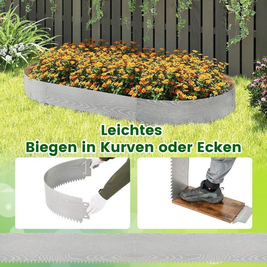 Northix Kit bordo giardino - Metallo flessibile  