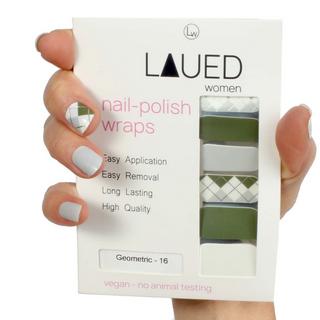 LAUED  vegane Nagelfolien textile fusion Geometric 