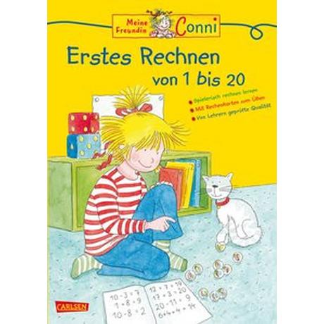 Conni Gelbe Reihe (Beschäftigungsbuch): Conni Erstes Rechnen (Neues Cover) Sörensen, Hanna; Velte, Ulrich (Illustrationen) Gebundene Ausgabe 