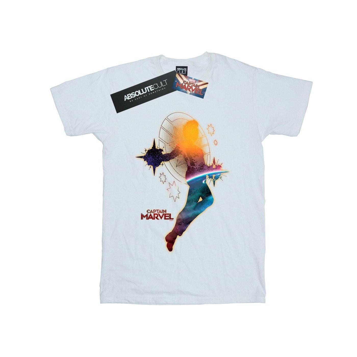 Image of Captain Nebula Flight Tshirt Unisex Weiss 152-158