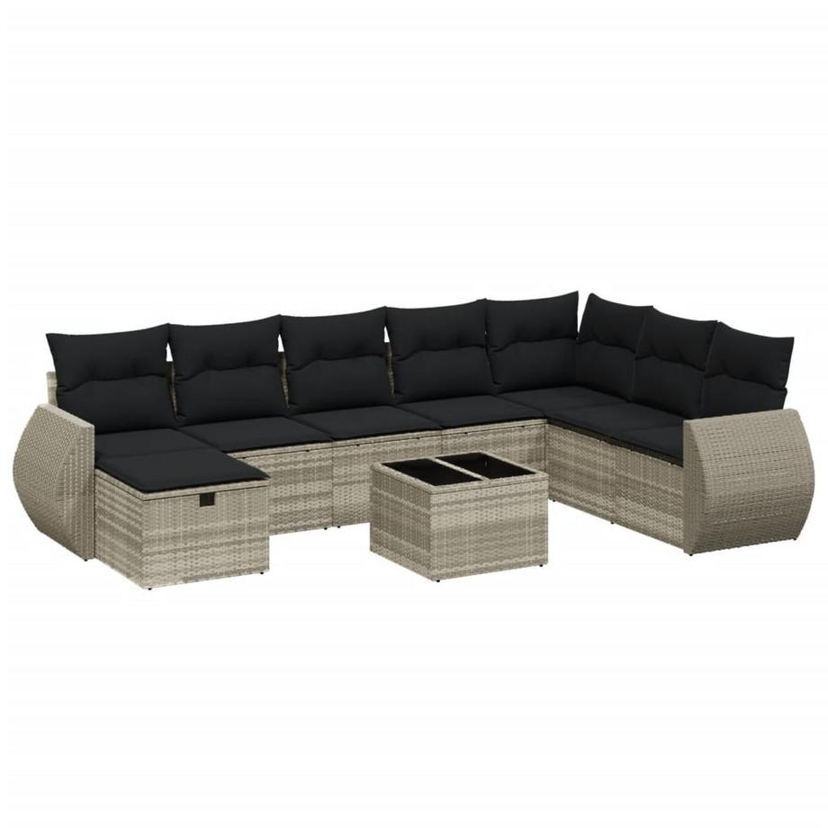 set divano da giardino Polirattan
