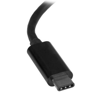 STARTECH.COM  USB-C auf Gigabit-Ethernet-Adapter - Schwarz - USB 3.0 auf RJ45 LAN-Netzwerkadapter - USB-Typ-C auf Ethernet 