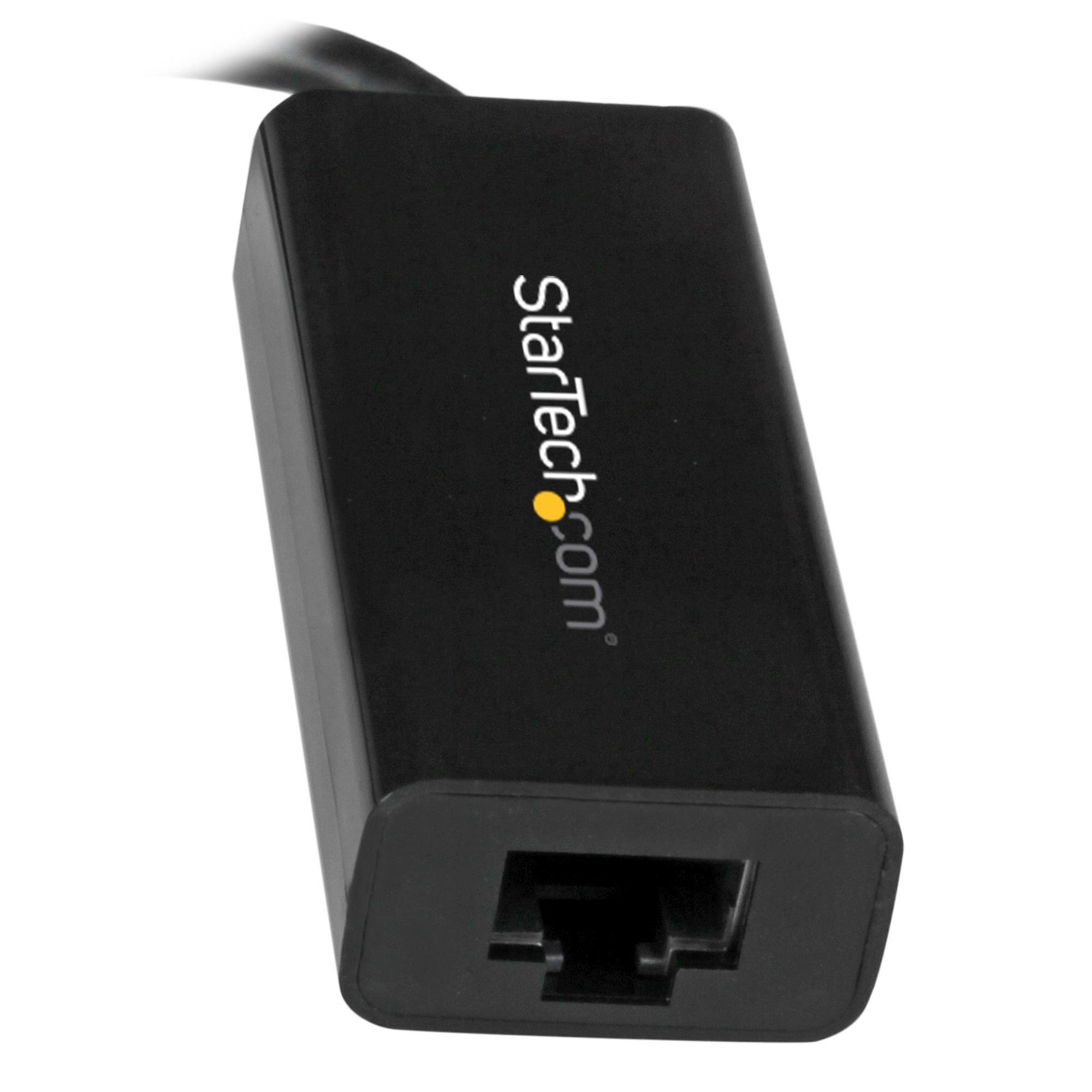 STARTECH.COM  Adattatore di rete Ethernet Gigabit USB-C - Adattatore Gbe esterno USB 3.0 - Da USB Type C a Ethernet - Adattatore USB a RJ45 - Nero 