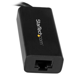 STARTECH.COM  USB-C auf Gigabit-Ethernet-Adapter - Schwarz - USB 3.0 auf RJ45 LAN-Netzwerkadapter - USB-Typ-C auf Ethernet 