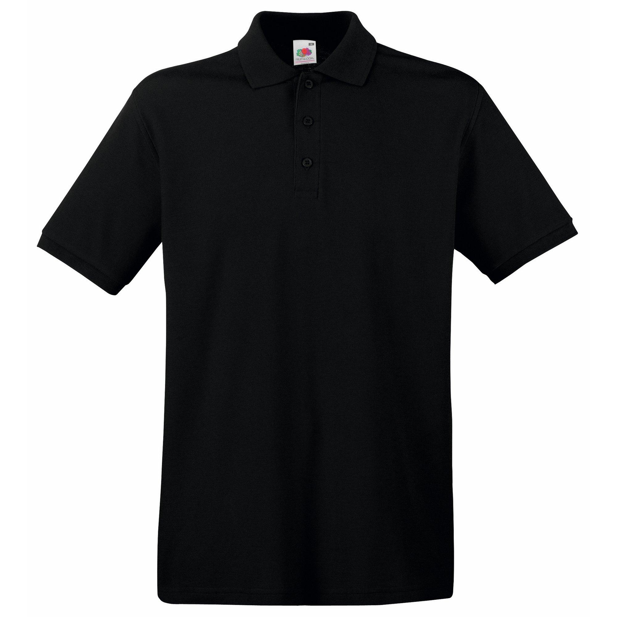 Image of Premium Poloshirt, Kurzarm Herren Schwarz S