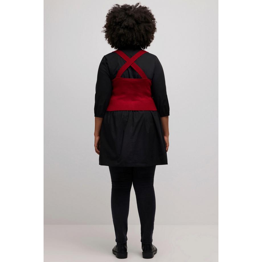 Ulla Popken Brassière Slim Tricot Fin Sans Manches avec Fermeture Éclair  