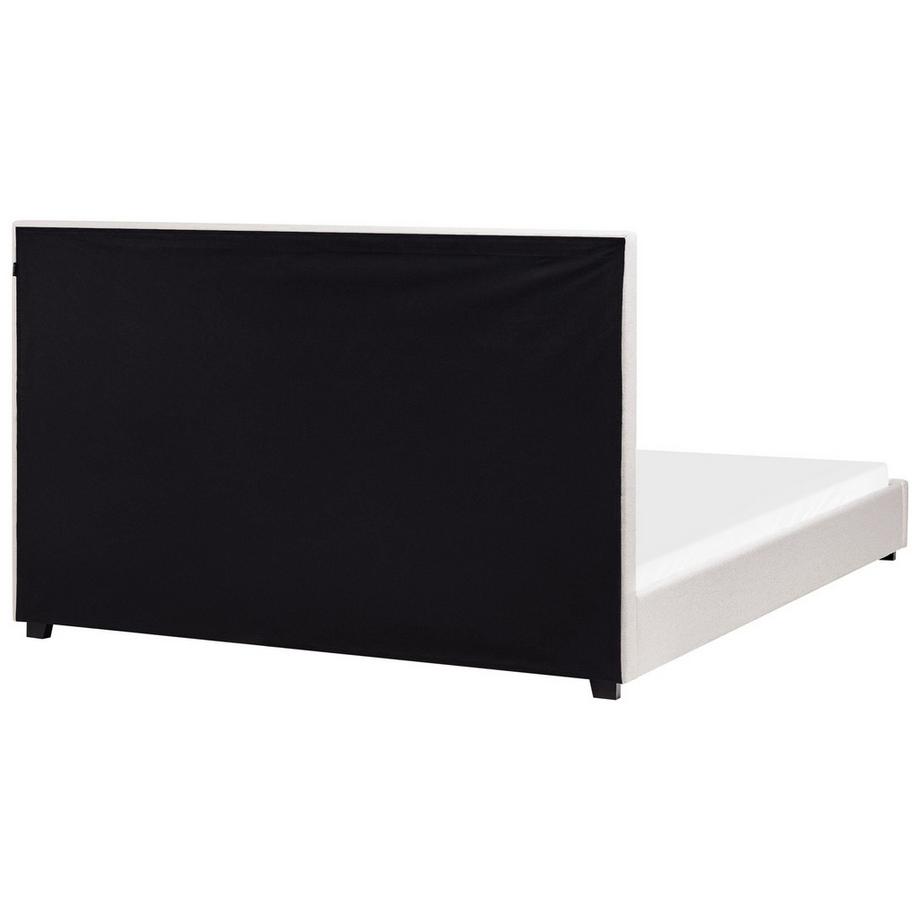 Beliani Wasserbett aus Stoff  ROUEN  