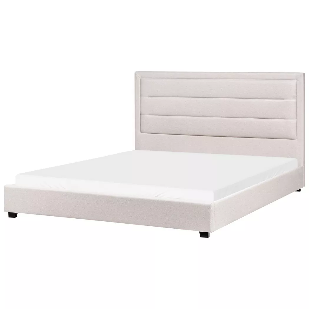 Beliani - Wasserbett aus Stoff  ROUEN