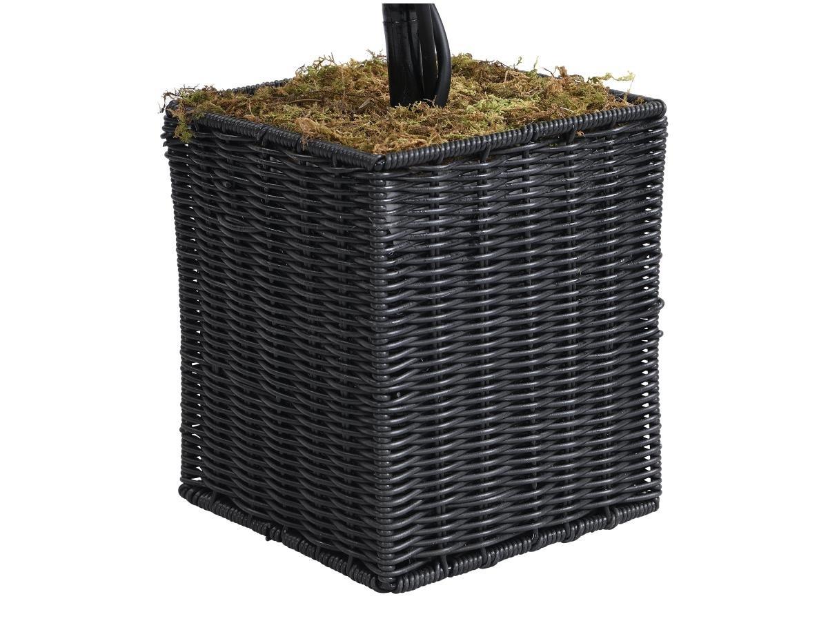 Vente-unique Plante artificiel buis 3 boules avec pot - H. 90 x D. 18 cm -PILANA  