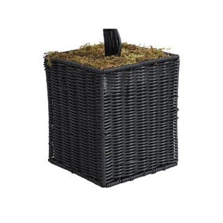 Vente-unique Plante artificiel buis 3 boules avec pot - H. 90 x D. 18 cm -PILANA  