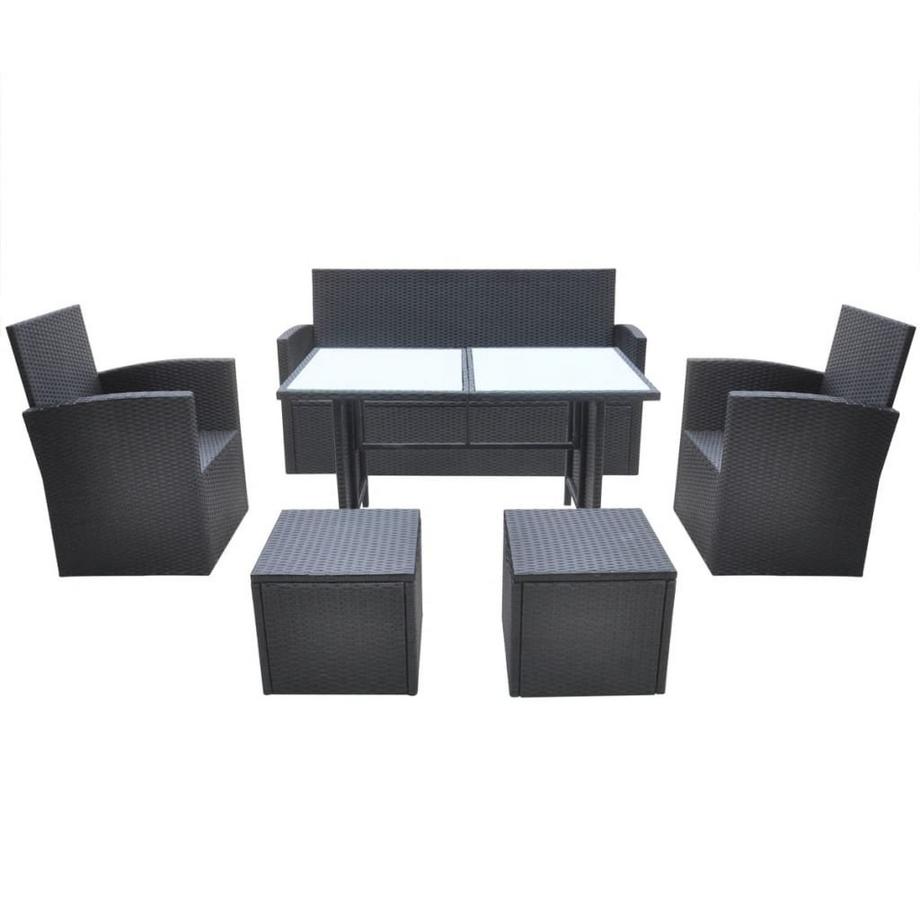 VidaXL Garten essgruppe poly-rattan  