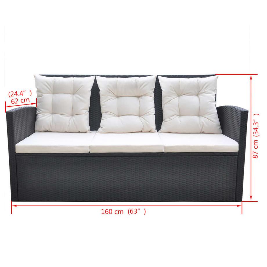 VidaXL Garten essgruppe poly-rattan  
